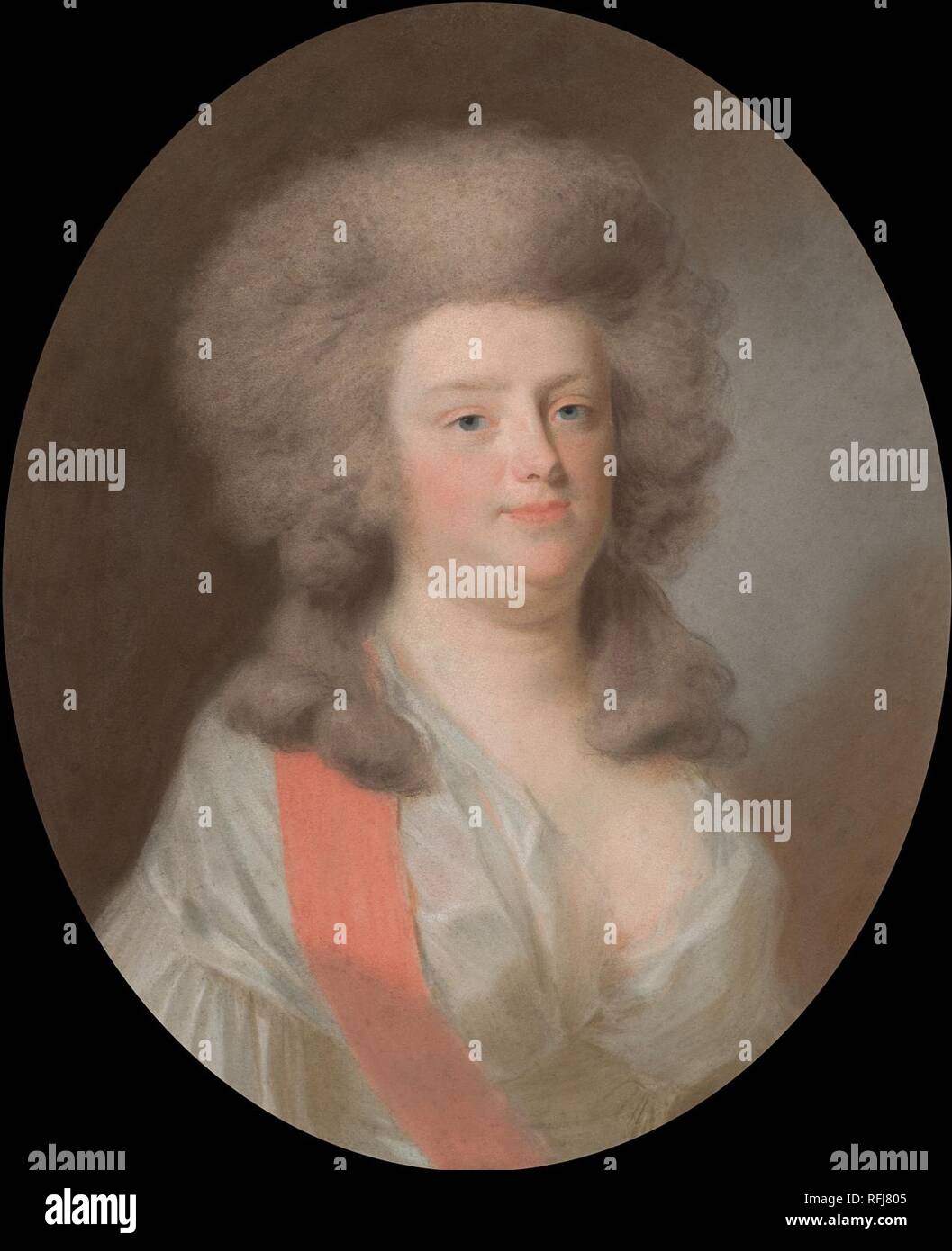 Augusta Maria Carolina van Nassau-Weilburg (1764-1802). Nicht van Willem V, Prins van Oranje-Nassau, dochter van zijn zuster Carolina Rijksmuseum SK-A-410. Stockfoto