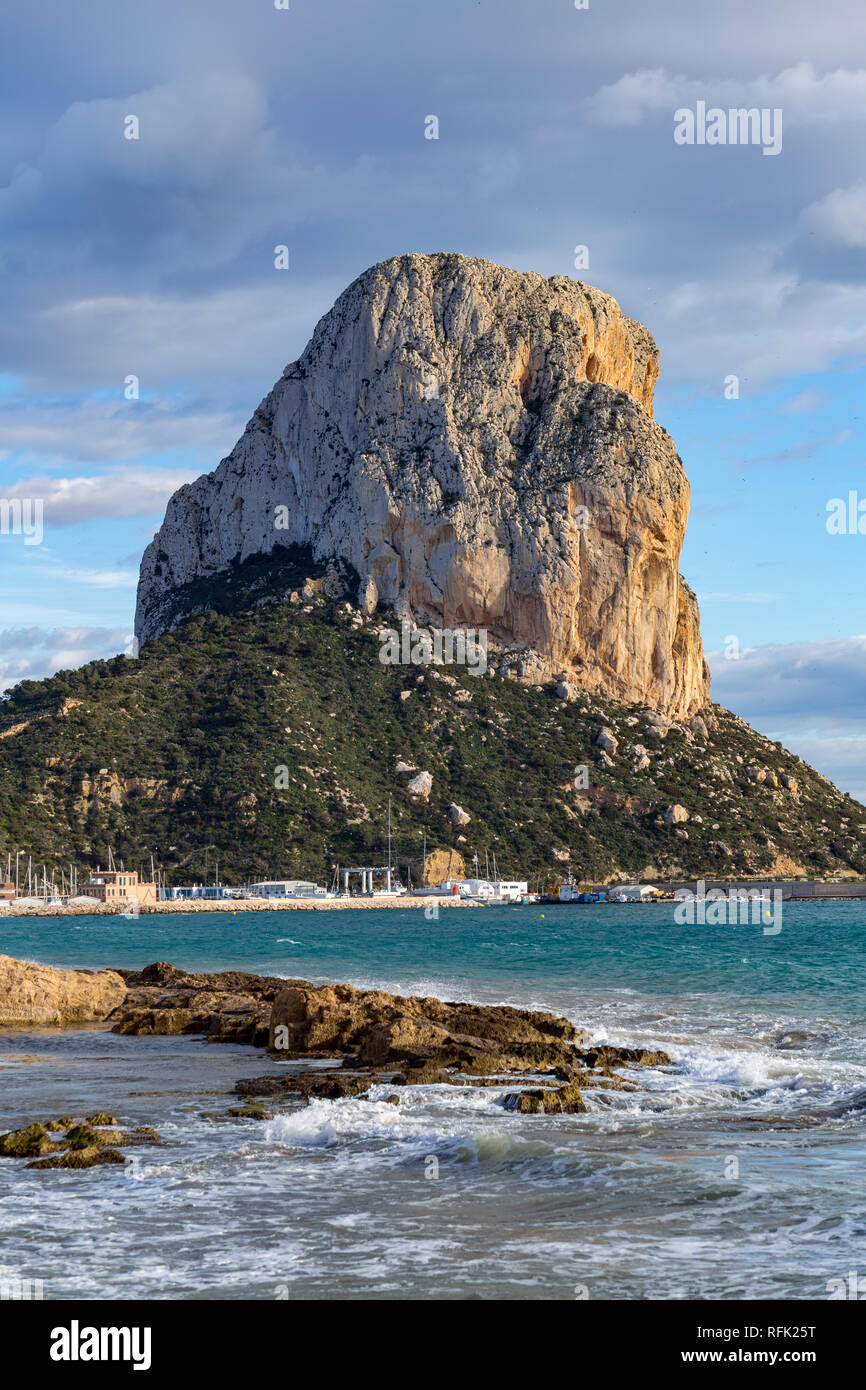 Calpe, Costa Blanca, Spanien. Stockfoto