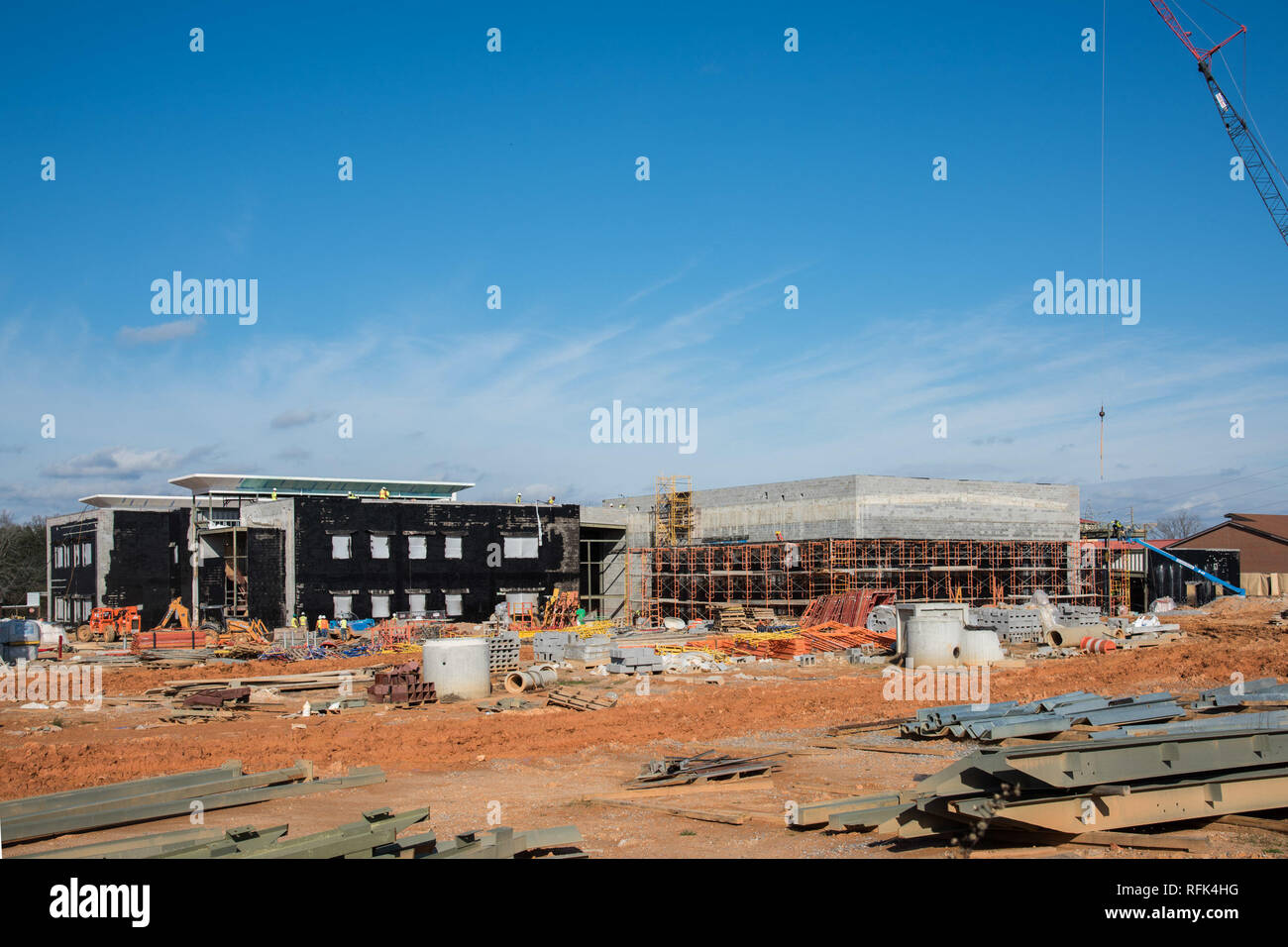 Maxwell AFB, Ala-Fortschritte Fotos der Bauarbeiten in der Schule auf Maxwell AFB Januar 08, 2019 (U.S. Air Force Foto von William Birchfield/Freigegeben) Stockfoto