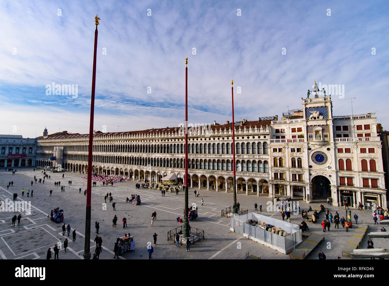 Der Markusplatz (Piazza San Marco), Venedig, Italien Stockfoto