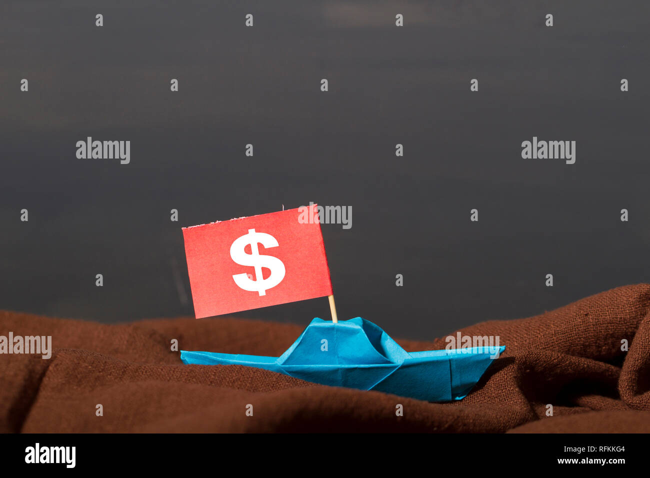Dollar-Finanzwirtschaft, Handel Stockfoto