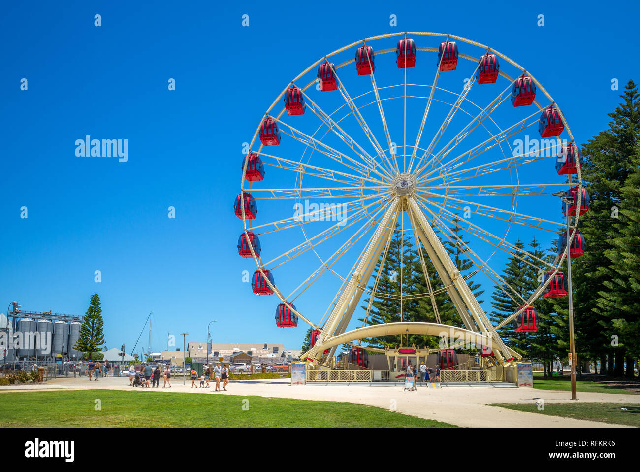 Riesenrad in Fremantle, Perth, Australien Stockfoto
