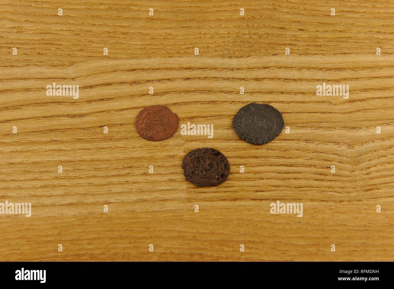 Schwedische Kupfer Prägung wurde erstmals in frühestens in 1624 produziert, Schweden hatte eine doppelte monetäre Norm angenommen, einer auf der Basis von Silber- und eine auf der Grundlage von coppe Stockfoto