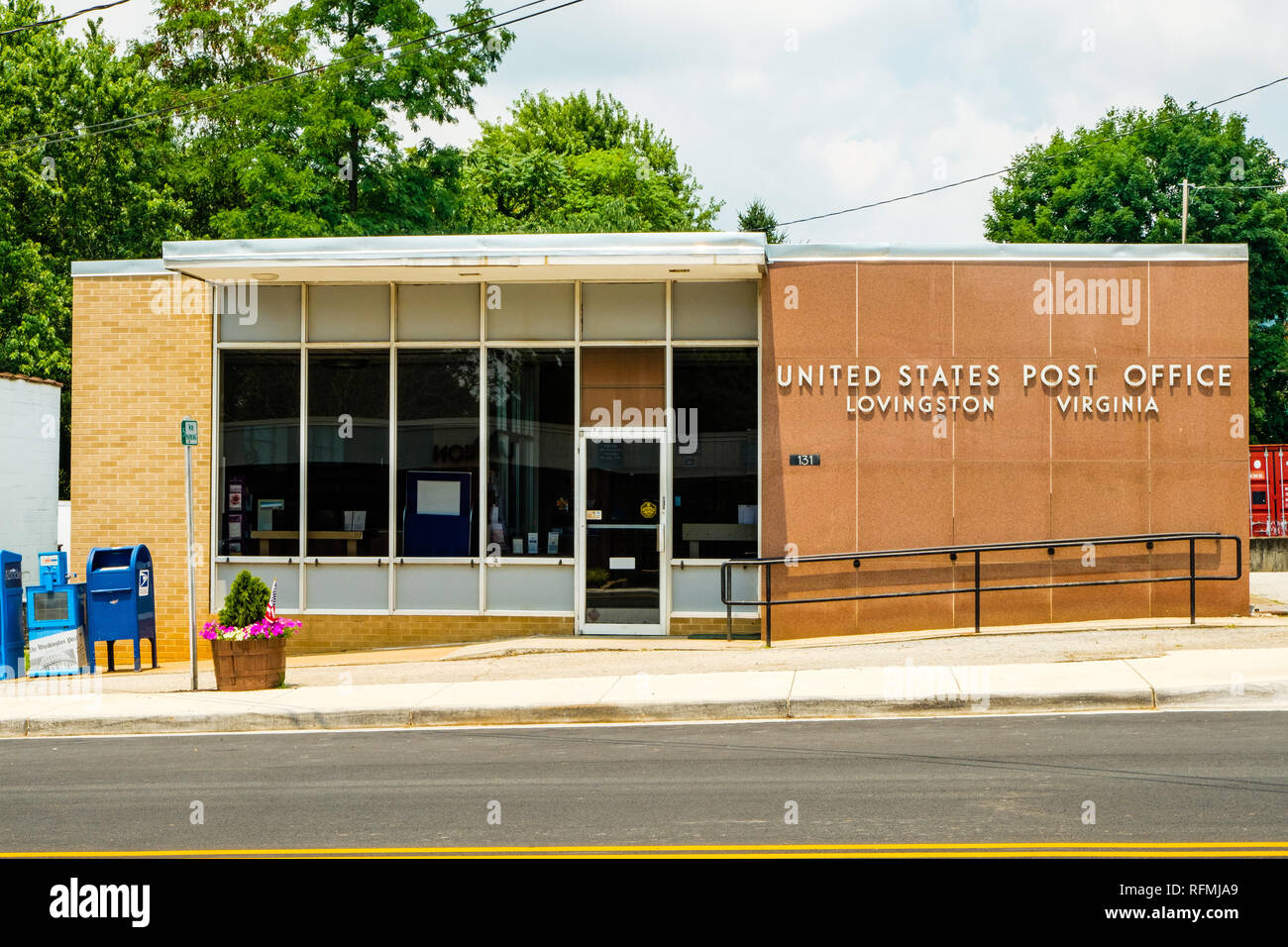 US Post Office, 131 Main Street, Lovingston, Virginia Stockfoto