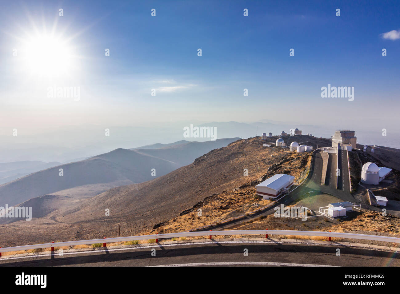 La Silla Europäische Südsternwarte, im Norden von Chile. Einer der ersten astronomischen Observatorien Planeten anderer Sterne zu sehen. Atacamawüste Stockfoto