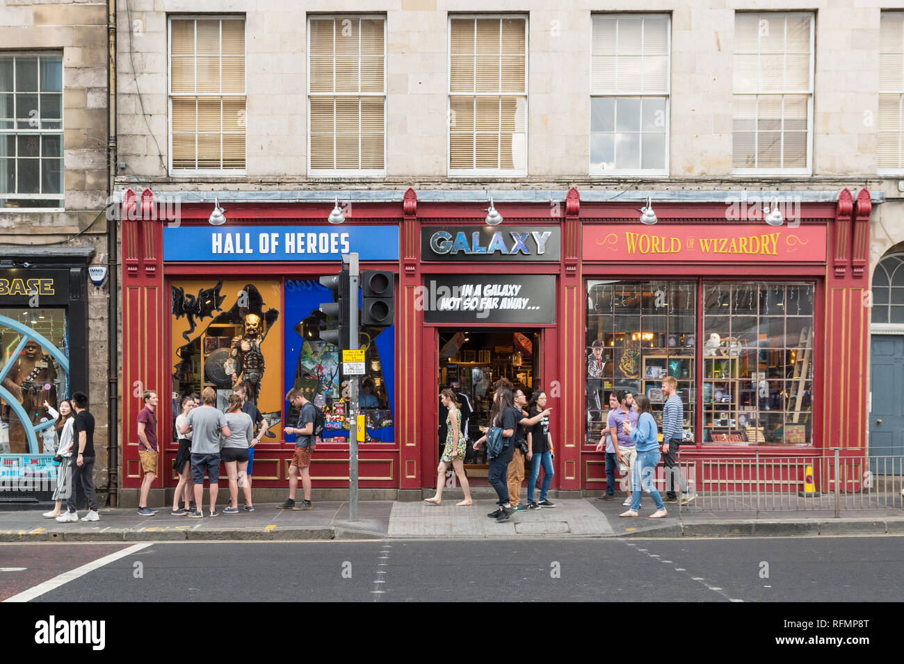 Welt der Zauberei shop in Edinburgh, Schottland Stockfoto