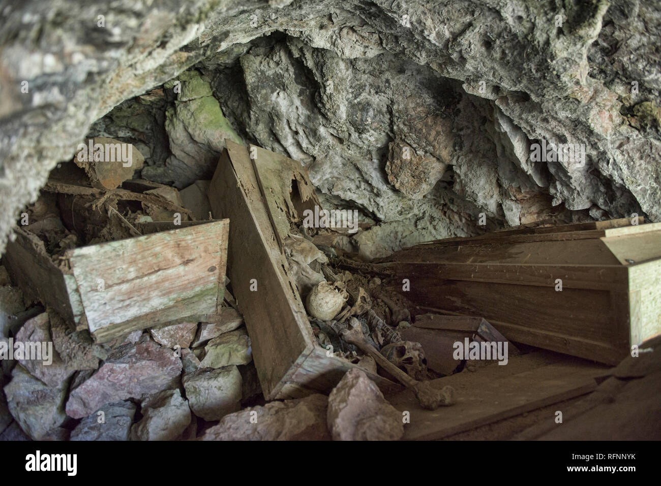 Igorot Höhle Särge in Echo Valley, Sagada, Mountain Province, Philippinen Stockfoto