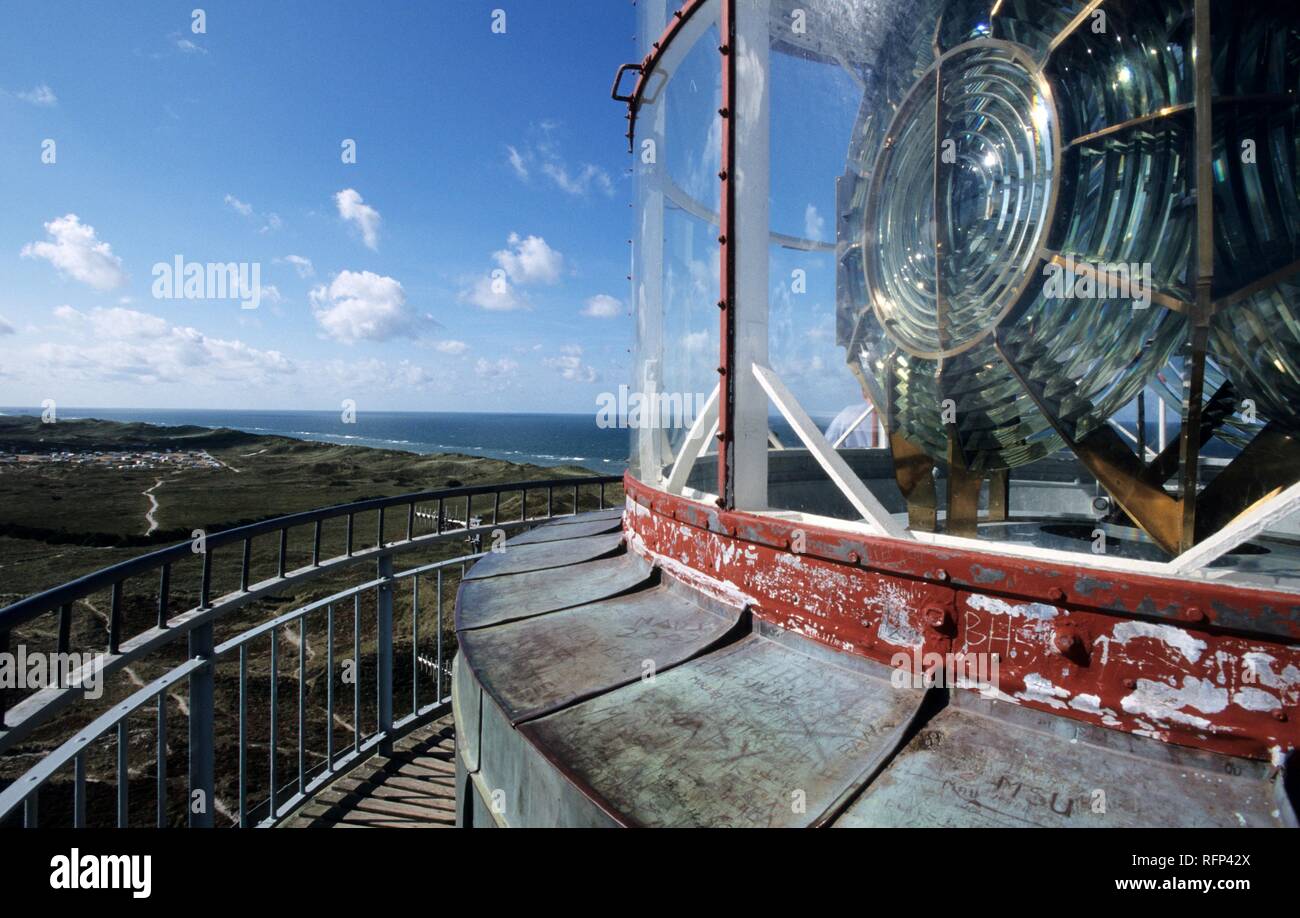 Grisetaodde Leuchtturm, Neno-Sund, Limfjord, Nordjütland, Dänemark Stockfoto
