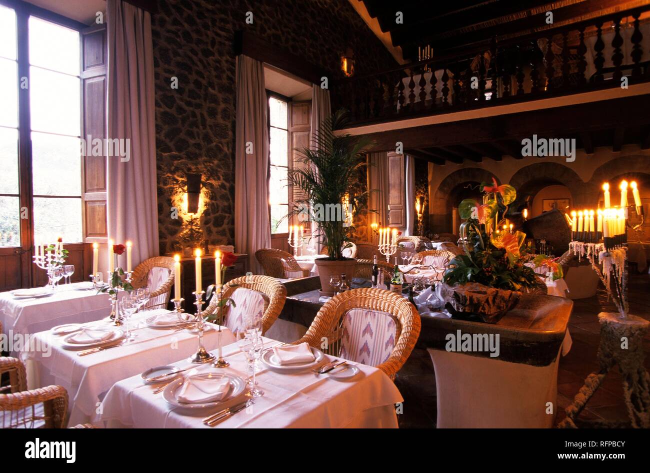 ESP, Spanien, Balearen, Mallorca: das Restaurant "El Olivo" in der Nähe von Deja. Stockfoto