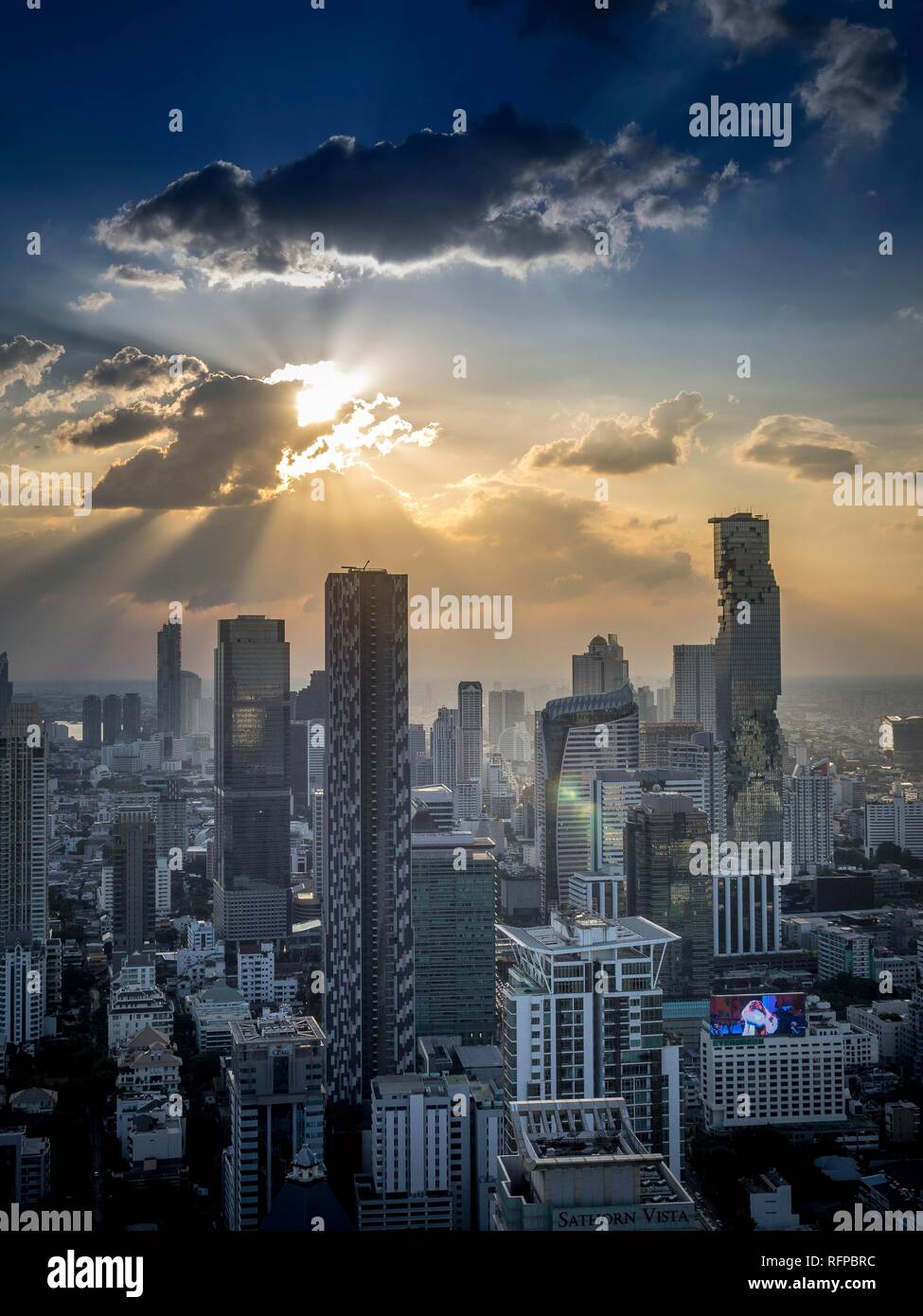 Skyline von Bangkok, Thailand Stockfoto