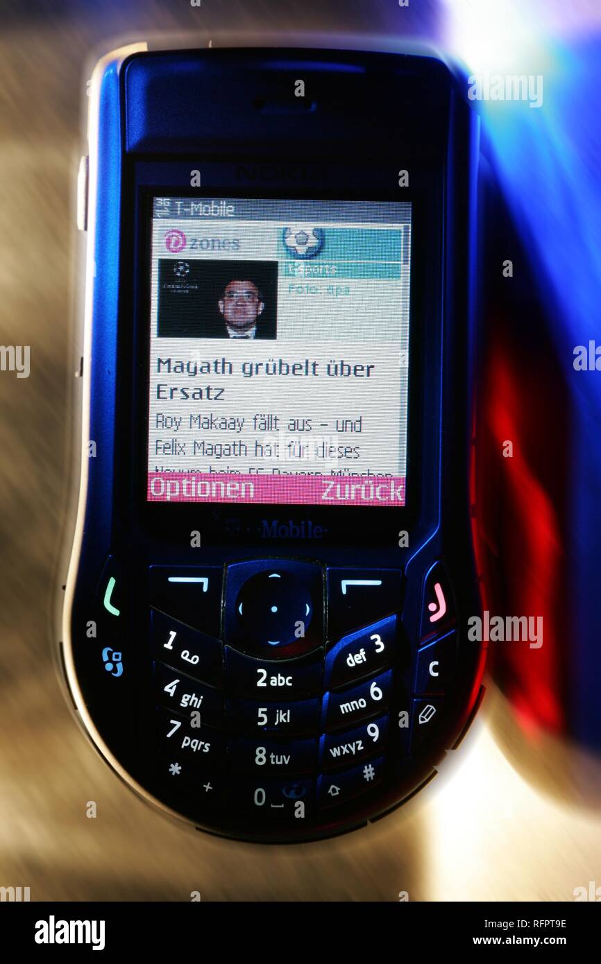 DEU, Bundesrepublik Deutschland: Mobil mit UMTS-Technologie. Stockfoto