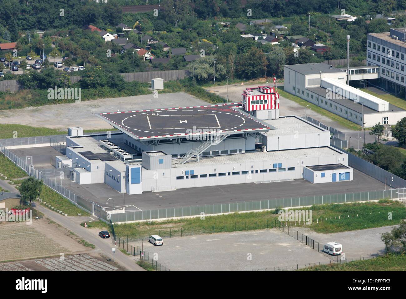 DEU, Deutschland, Düsseldorf: Hohe Sicherheit Hof, spezielle für terroristische Gerichtsverfahren. Stockfoto