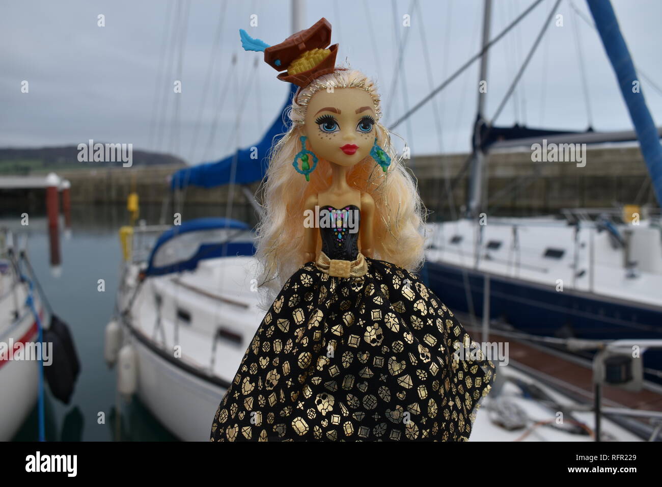 Dayna Jones an der Marina Stockfoto