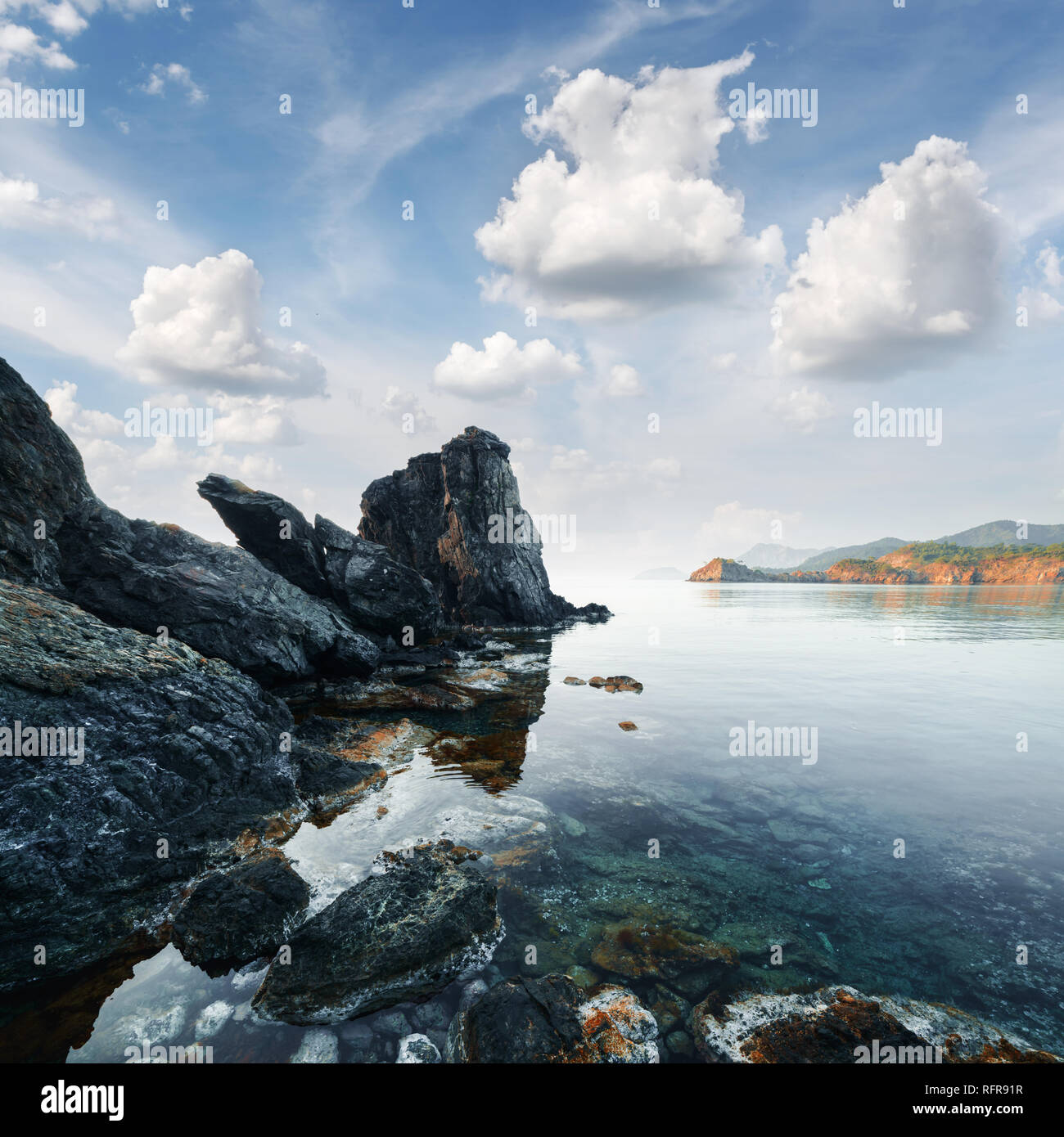 Erstaunlich mediterranen Seenlandschaft in der Türkei. Landschaftsfotografie Stockfoto