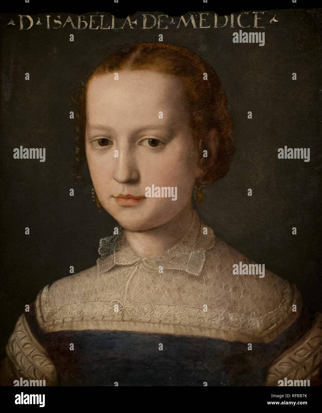 Isabella de Medici (1542-1576). Tochter von Cosimo ich de Medici. Porträt von Agnolo Bronzino (1503-1572). National Museum. Stockholm. Schweden. Stockfoto