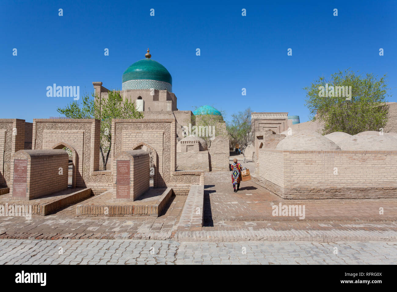 Mausoleum, Kihva, Usbekistan Stockfoto