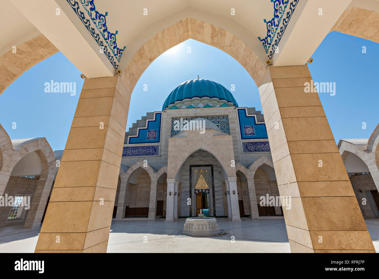 Khoja Ahmed Yasawi Moschee in Turkestan, Kasachstan. Stockfoto