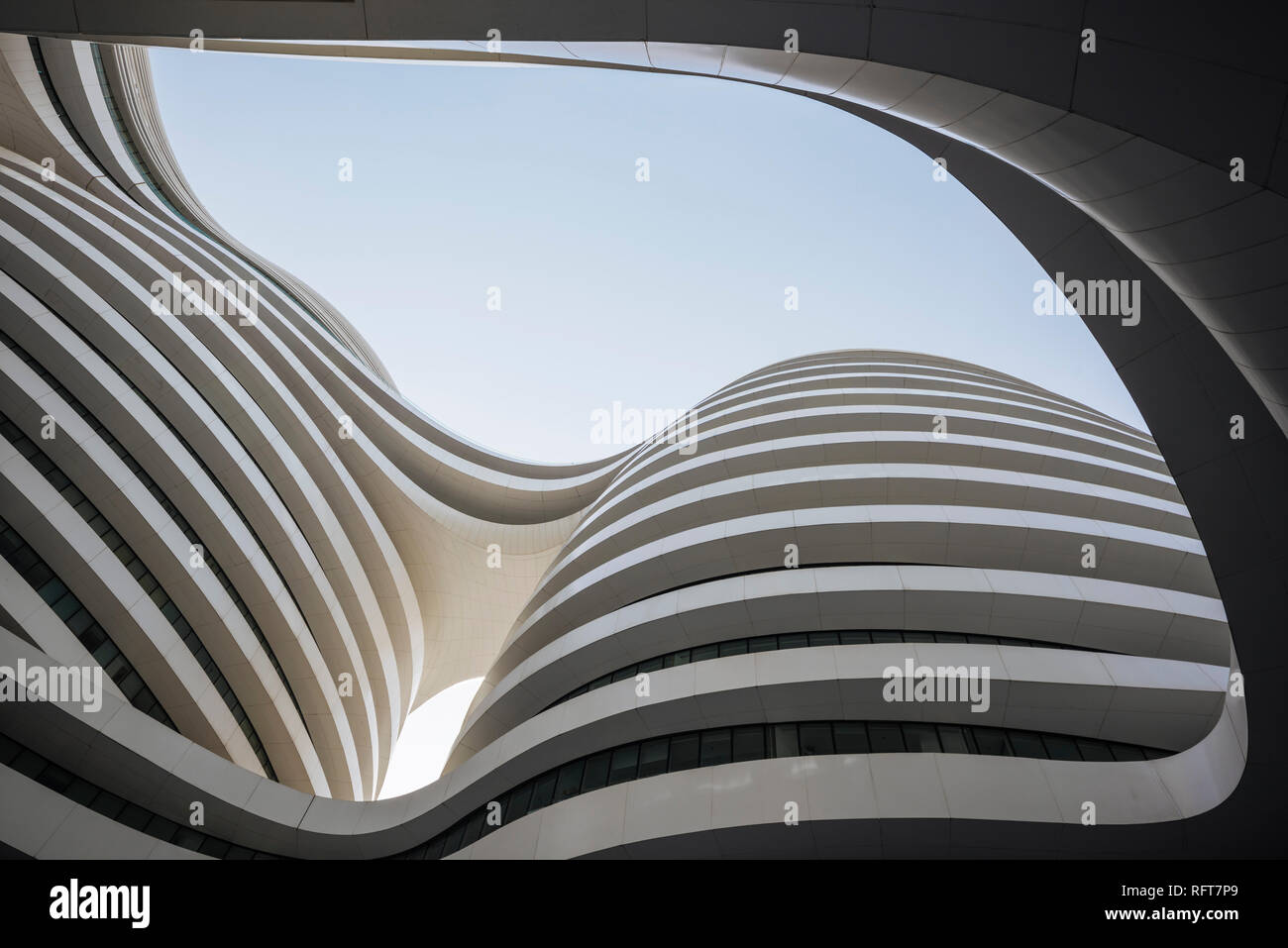Galaxy Soho Gebäude, entworfen von Zaha Hadid, Peking, China, Asien Stockfoto