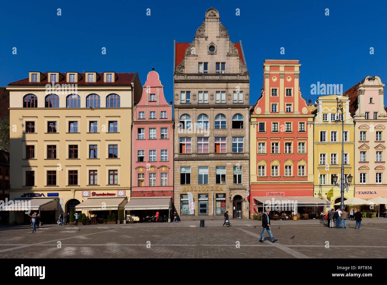 Der Marktplatz, Wroclaw, Polen, Europa Stockfoto