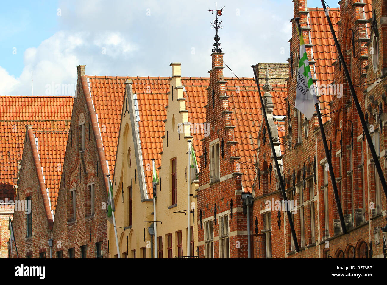 Oude Burg, Brügge, Flandern, Westflandern, Belgien, Europa Stockfoto