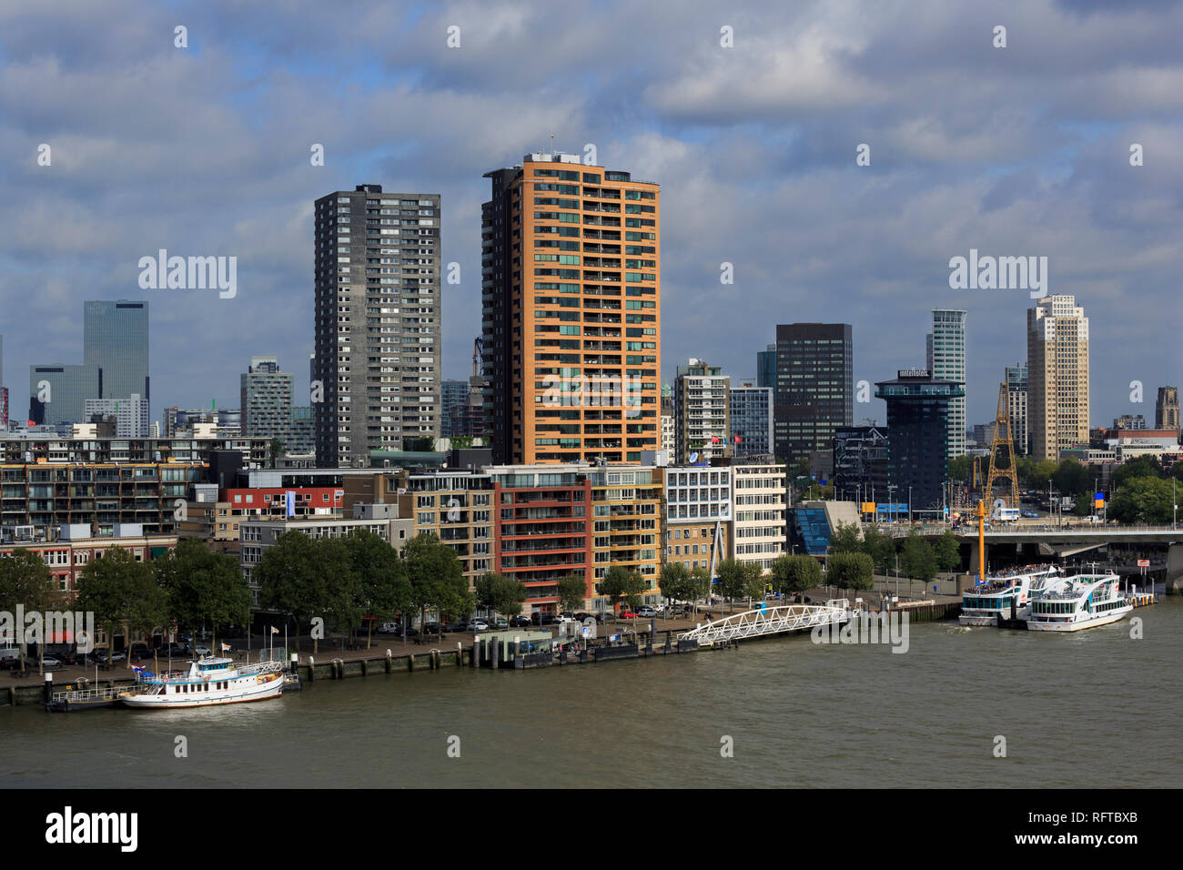 Willemskade, Rotterdam, Niederlande, Europa Stockfoto