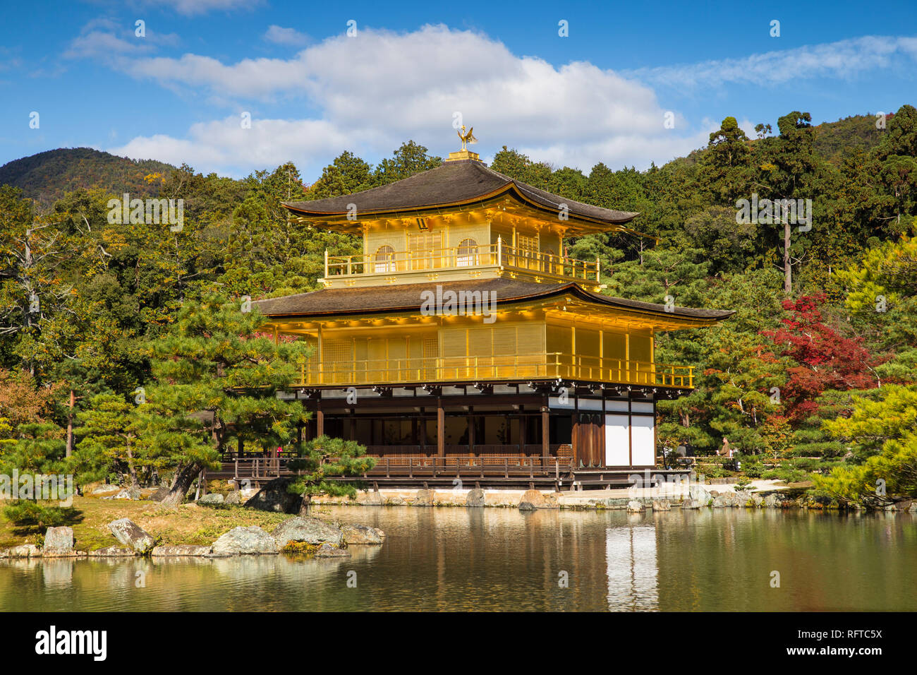 Kinkaku (Goldener Pavillon), Weltkulturerbe der UNESCO, Kyoto, Japan, Asien Stockfoto