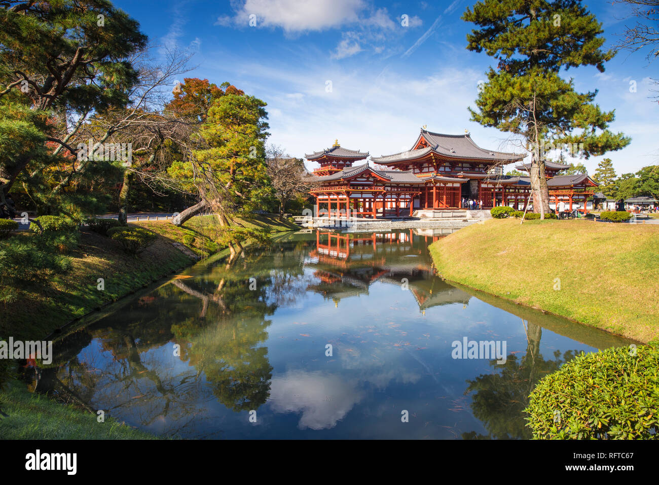 Dem Byodoin-schrein (byodo-in) Tempel, Weltkulturerbe der UNESCO, Kyoto, Japan, Asien Stockfoto