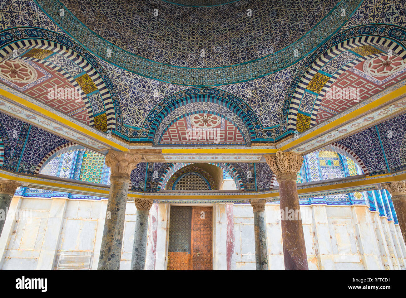 Dome Of The Rock Jerusalem Interior Stockfotos Dome Of The