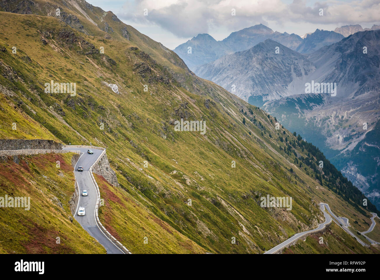 Stilfser Joch, Südtirol Seite, Valtellina, Lombardei, Italien, Europa Stockfoto