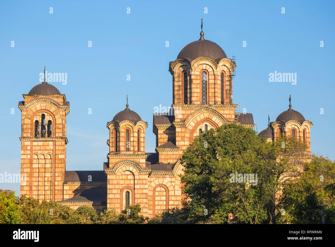 St. Mark's Church, Tasmajdan Park, Belgrad, Serbien, Europa Stockfoto