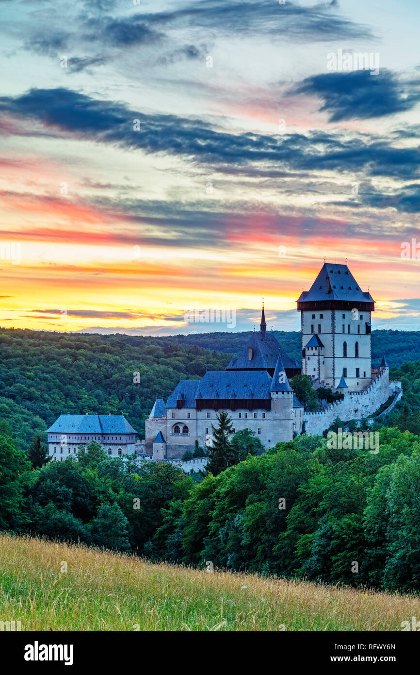 Burg Karlstein, Tschechische Republik, Europa Stockfoto
