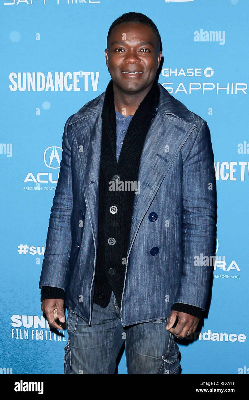 David Oyelowo Teilnahme an der 'Nach der Hochzeit' Premiere während der 2019 Sundance Film Festival in Eccles Center Theater am Januar 24, 2019 in Park City, Utah. Stockfoto