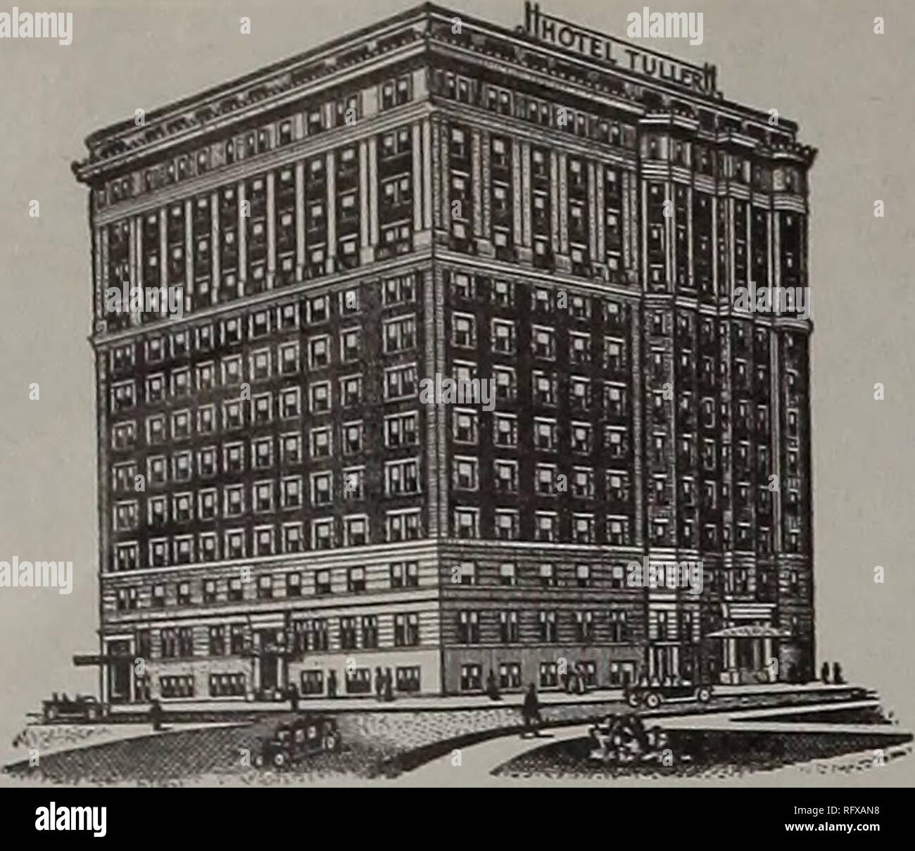 . Kanadische Forstindustrie Juli-Dezember 1921. Holzschlag; Wälder und Forstwirtschaft; Wald; Wald - zellstoffindustrie; Holz verarbeitenden Industrien. 72 KANADA LUMBERMAN. Hotel tuller Detroit, Mich. 600 Zimmer 600 Bäder $ 2,50 bis $ 4,50, Single, Double Agents' Probe Zimmer $ 5,00 pro Tag am Hauptsitz in Detroit für Old Colony Club Motion Picture Aussteller' Association Detroit Detroit Transport Automobil Club Club Table D'hote Abendessen $ 1,50 und $ 1,75 Business Männer Mittagessen 75 C. Cafe A La Carte der Cafeteria Männer Kühlergrill SHELL-BAR, B0 IC0 liefern, BEGRENZTE BOICO KESSEL COMPOUND Die extensiv genutzten Comp Stockfoto