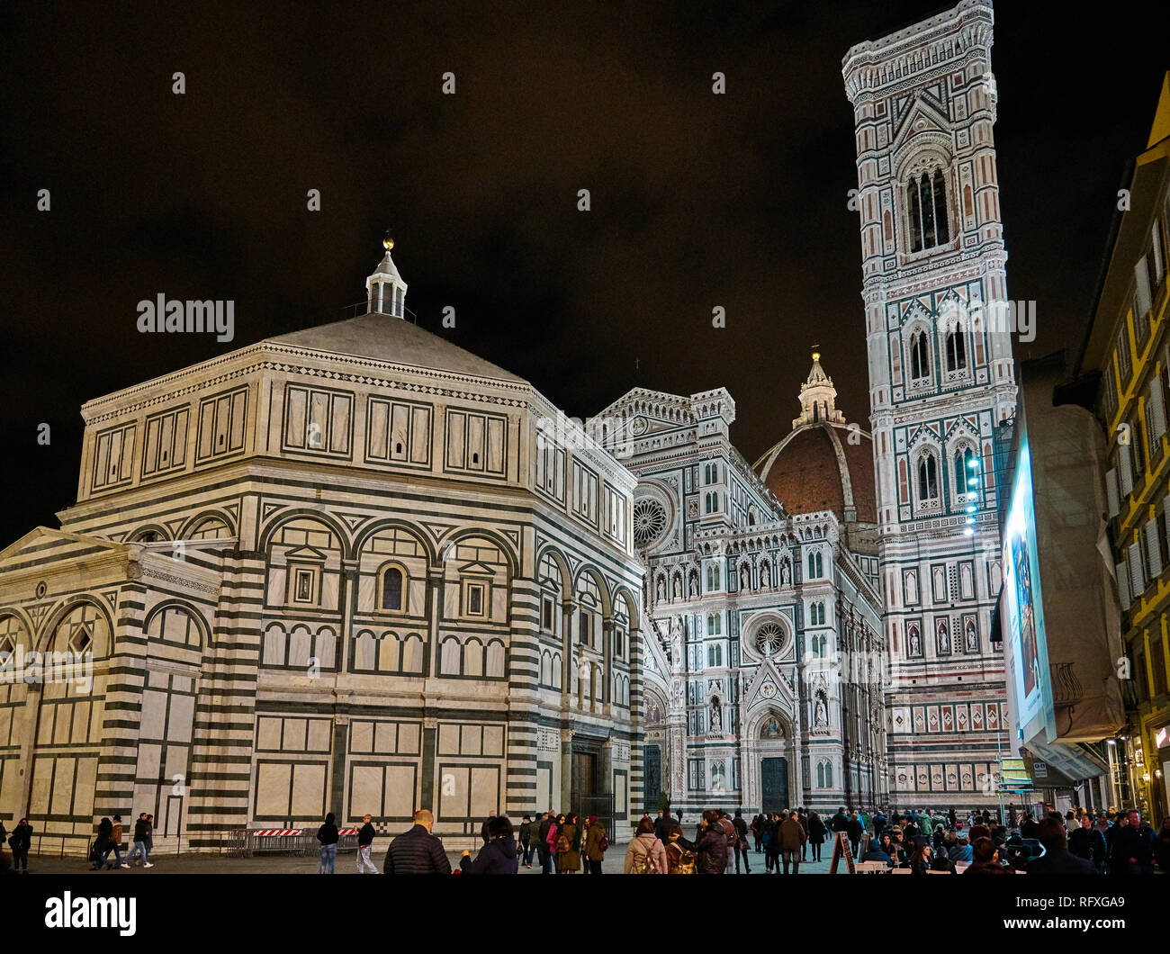 Der Dom von Florenz, formal die Kathedrale von Santa Maria Del Fiore, ist die Kathedrale von Florenz, Italien. Stockfoto