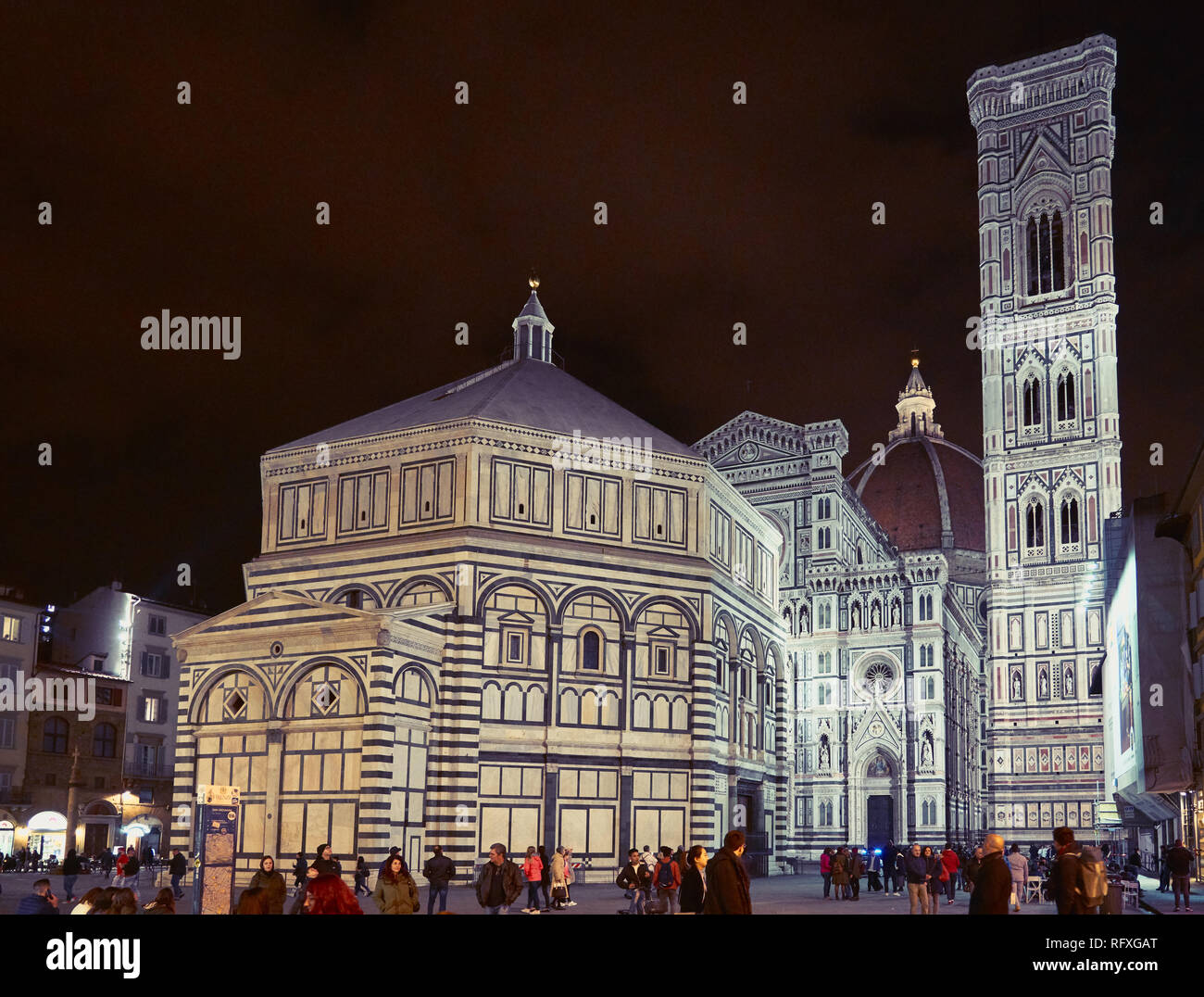 Der Dom von Florenz, formal die Kathedrale von Santa Maria Del Fiore, ist die Kathedrale von Florenz, Italien. Stockfoto