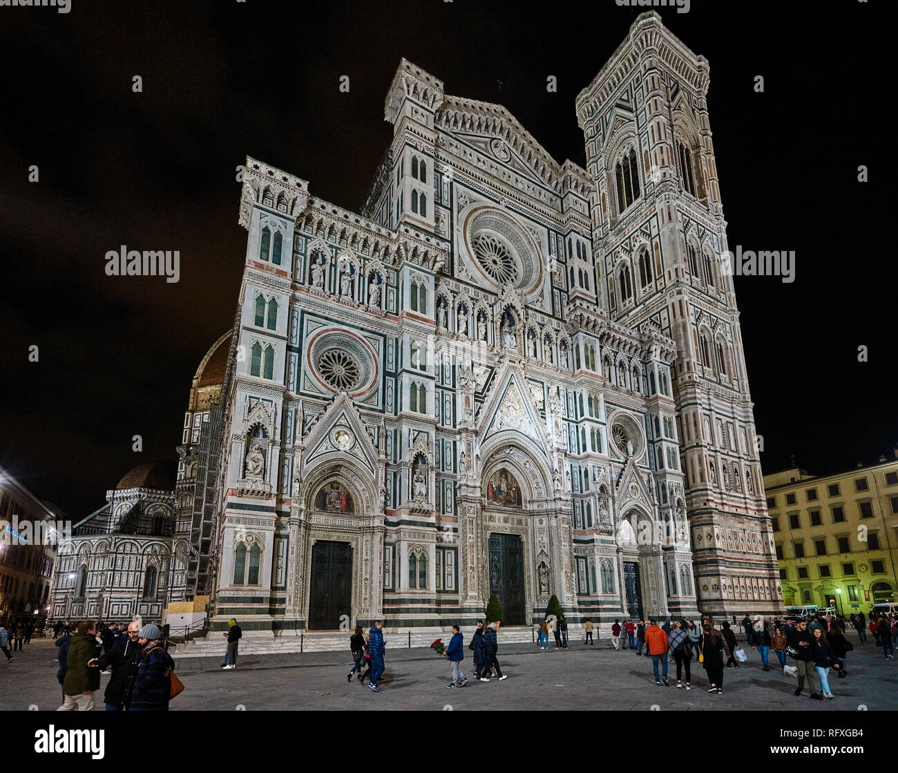 Der Dom von Florenz, formal die Kathedrale von Santa Maria Del Fiore, ist die Kathedrale von Florenz, Italien. Stockfoto