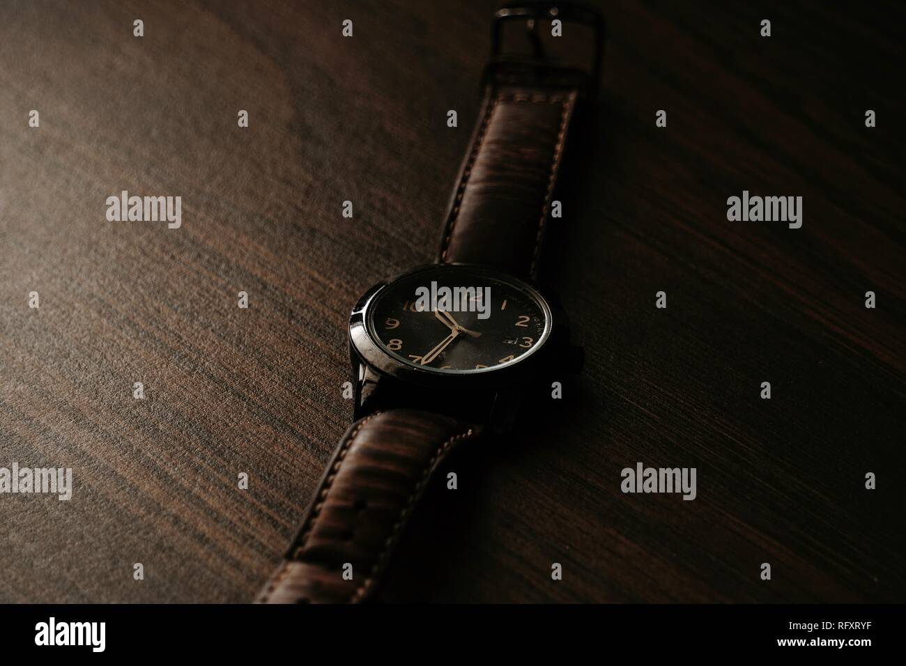 Mens Armbanduhr Stockfoto