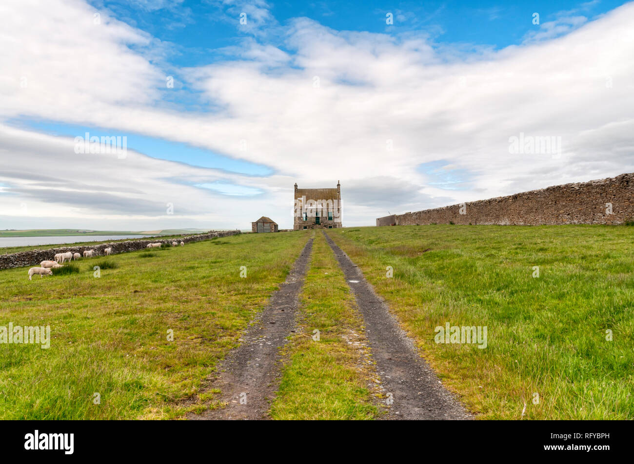 Die Halle des Clestrain auf dem Festland Orkney war John Rae's Geburtsort - 19. Jahrhundert Arctic Explorer. DETAILS IN DER BESCHREIBUNG. Stockfoto