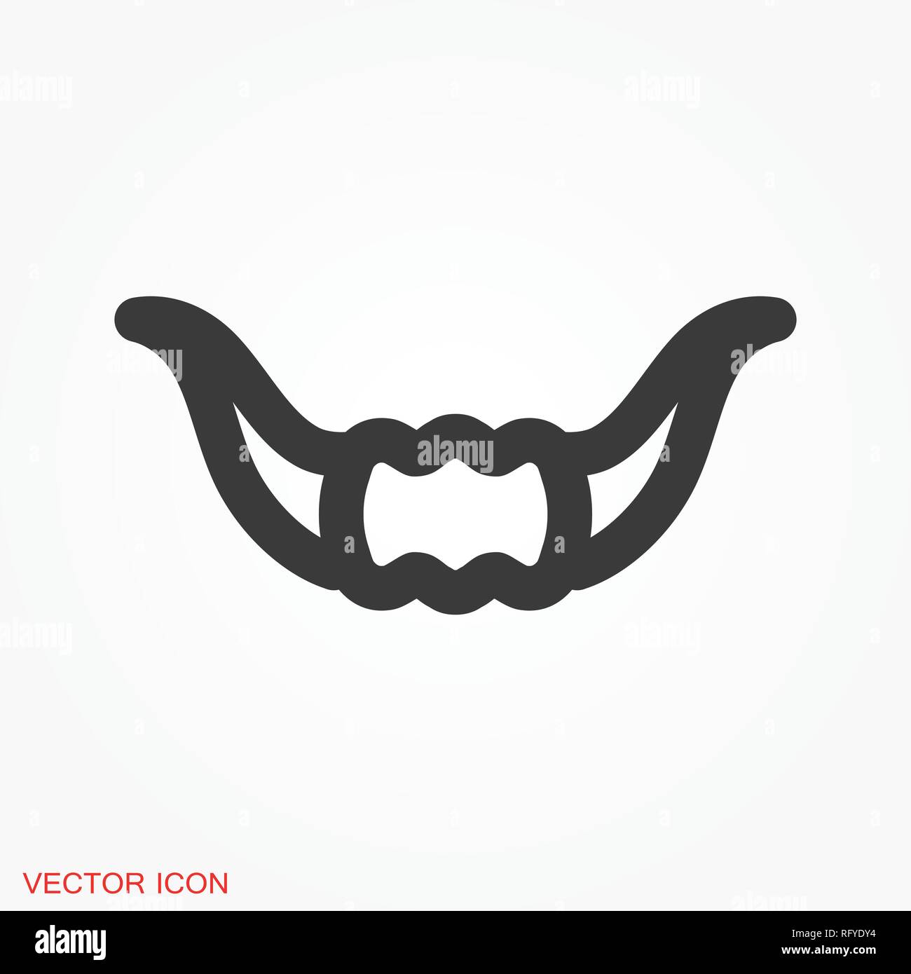 Stier Horner Logo Vektor Symbol Fur Design Stock Vektorgrafik Alamy