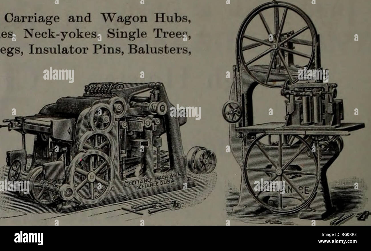 . Kanadische Forstindustrie 1910. Holzschlag; Wälder und Forstwirtschaft; Wald; Wald - zellstoffindustrie; Holz verarbeitenden Industrien. 32 in. Sprachen Drehmaschine Bandsäge Filer und Setter 26. Doppelte Oberfläche Hobel Nr. 9-36 in. Trennbandsäge Riemenscheiben für Sägewerke jeder Riemenscheibe gründlich genagelt jeder Riemenscheibe ist garantiert für schwerste doppelten Riemen. Unsere Arme und Naben sind aus hartem Ahorn. Felgen Soft Maple. Wenn bei sehr feuchten Ort, an dem wir die Schraube der Felgen. Stärkste Riemenscheibe auf dem Markt - kein Schlupf. Für den Katalog schicken. Bitte beachten Sie, dass diese Bilder aus gescannten Seite Bilder, die digital enh wurden extrahiert werden Stockfoto
