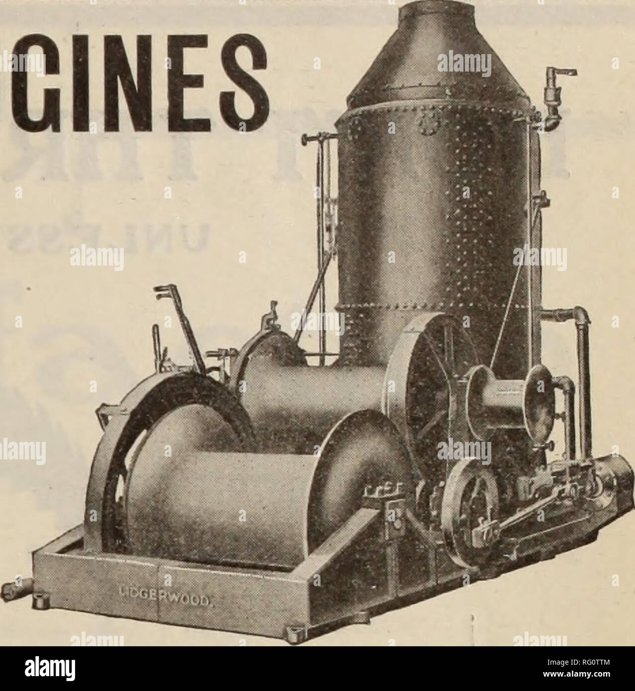 . Kanadische Forstindustrie 1907. Holzschlag; Wälder und Forstwirtschaft; Wald; Wald - zellstoffindustrie; Holz verarbeitenden Industrien. Lidserwood Tandem Ya-ding-Motor. LIDGERWOOD LOGGING MOTOREN (Wichtige Funktionen durch Patente geschützt) diese Exits zeigen zwei der oir Aktuelle verbesserte Arten lor PACIFIC COAST ANMELDUNG HINWEIS IHRE FUNKTIONEN Für weitere Angaben Adresse LIDGERWOOD MFG. Co.96 Liberty Street, NEW YORK. N.Y. oder Alaska - Seattle, Wash. Lldgcrwood C-D Typ Straße Enjlne. Robb Kraftwerke. Bitte beachten Sie, dass diese Bilder aus gescannten Seite Bilder, die digital wurden extrahiert werden Stockfoto