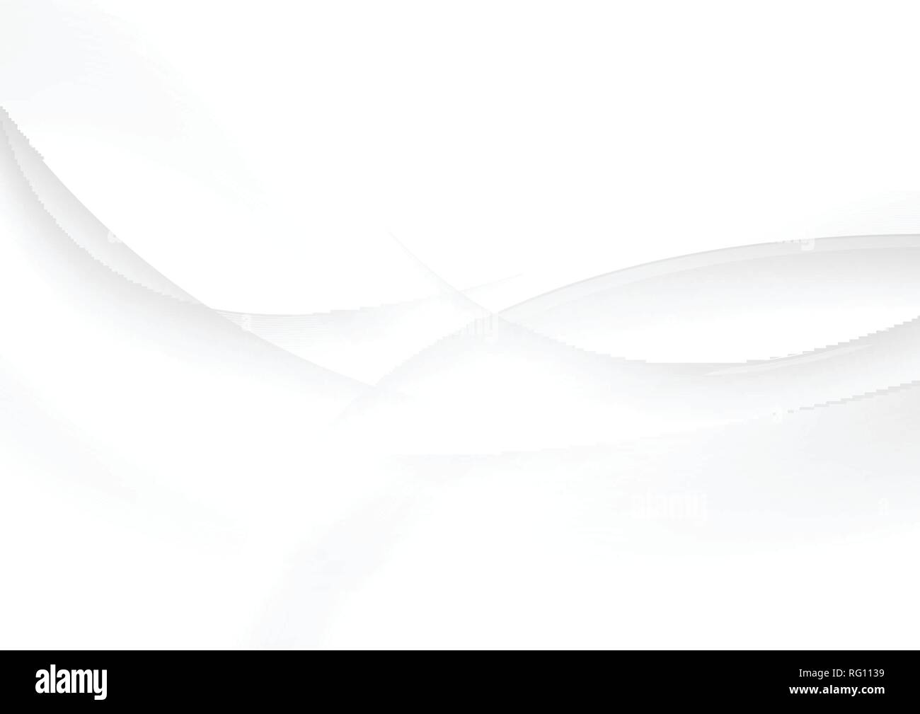 Abstrakte Grau und Weiß elegante Wellen vector Hintergrund Stock Vektor