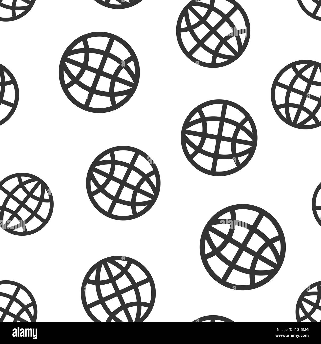 Erde - Planet Symbol nahtlose Muster Hintergrund. Globus geographische Vector Illustration. Die globale Kommunikation symbol Muster. Stock Vektor