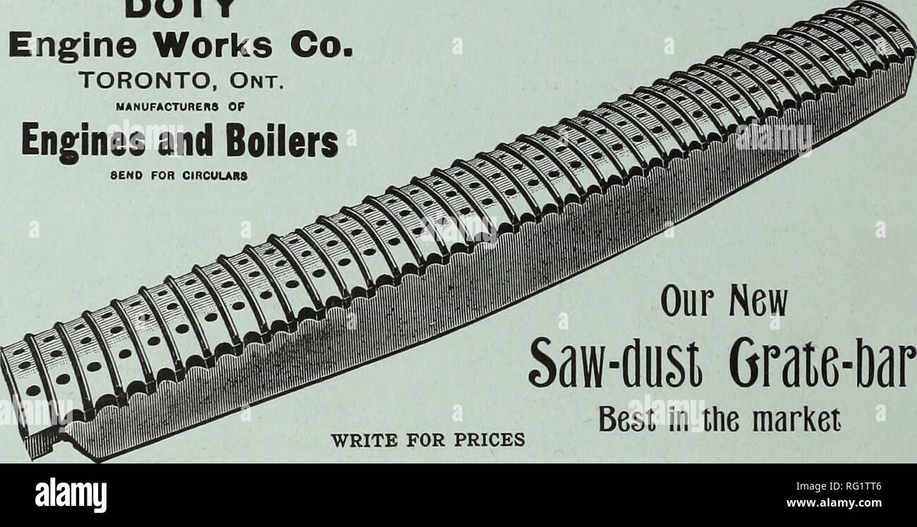 . Kanadische Forstindustrie 1892-1893. Holzschlag; Wälder und Forstwirtschaft; Wald; Wald - zellstoffindustrie; Holz verarbeitenden Industrien. Unapproached für Spitzenleistungen in Design und Konstruktion, Qualität der Arbeit, Einfachheit und Langlebigkeit. tS: "MASCHINEN FÜR DIE VERMIETUNG^ KOPIEREN FERTIG BETREIBER Senden für kreisförmige. GEORGE BENGOUGH 10-12 Adelaide St. Osten Tel. 1207. TORONTO MONTREAL AGENTUR: 164 St. James Street DOTY Motor arbeitet Co TORONTO, Ontario Hersteller von Motoren und Kessel senden für Rundschreiben. Für Preise Unsere neue Säge - Staub Gitter-bar am Besten auf dem Markt - Marine Motoren, hoher Druck, Co schreiben Stockfoto