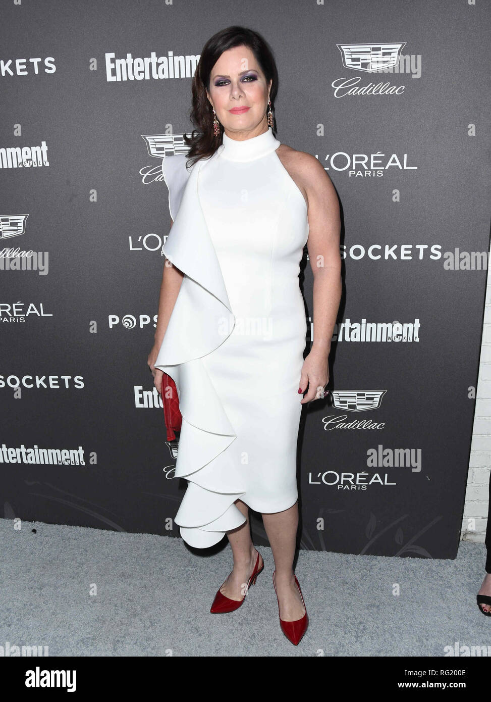 Los Angeles, CA, USA. 26 Jan, 2019. 26. Januar 2019 - Los Angeles, Kalifornien - Marcia Gay Harden. 2018 Entertainment Weekly Vor - SAG Awards Feier gehalten im Chateau Marmont. Photo Credit: Birdie Thompson/AdMedia Credit: Birdie Thompson/AdMedia/ZUMA Draht/Alamy leben Nachrichten Stockfoto