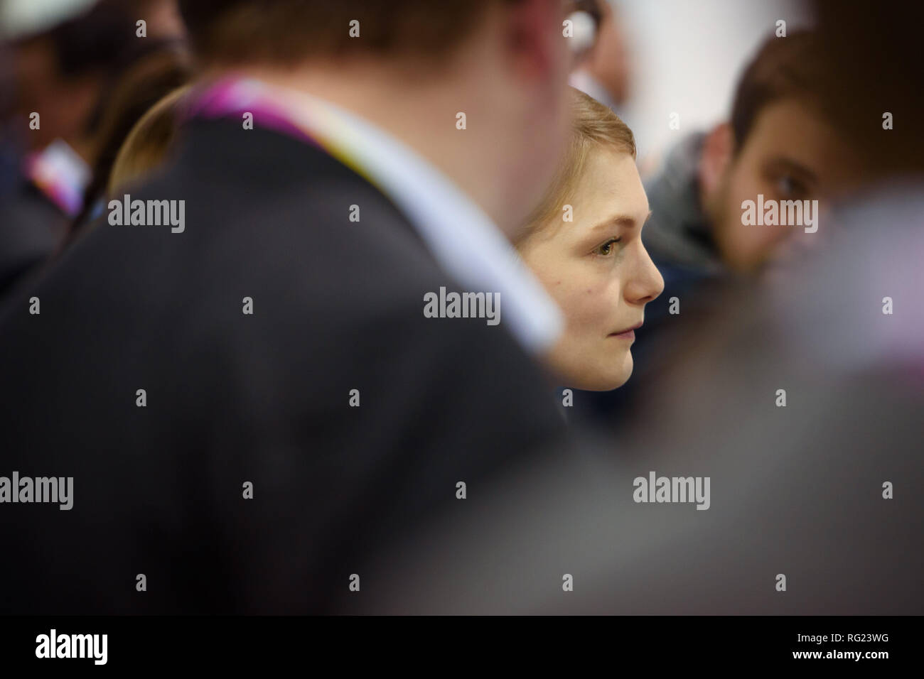 Berlin Deutschland 27 Jan 19 Ria Schroder Vorsitzender Der Jugendorganisation Der Fdp Spricht Mit Seiner Partei Bei Der Fdp Europaischen Kongress Credit Gregor Fischer Dpa Alamy Leben Nachrichten Stockfotografie Alamy