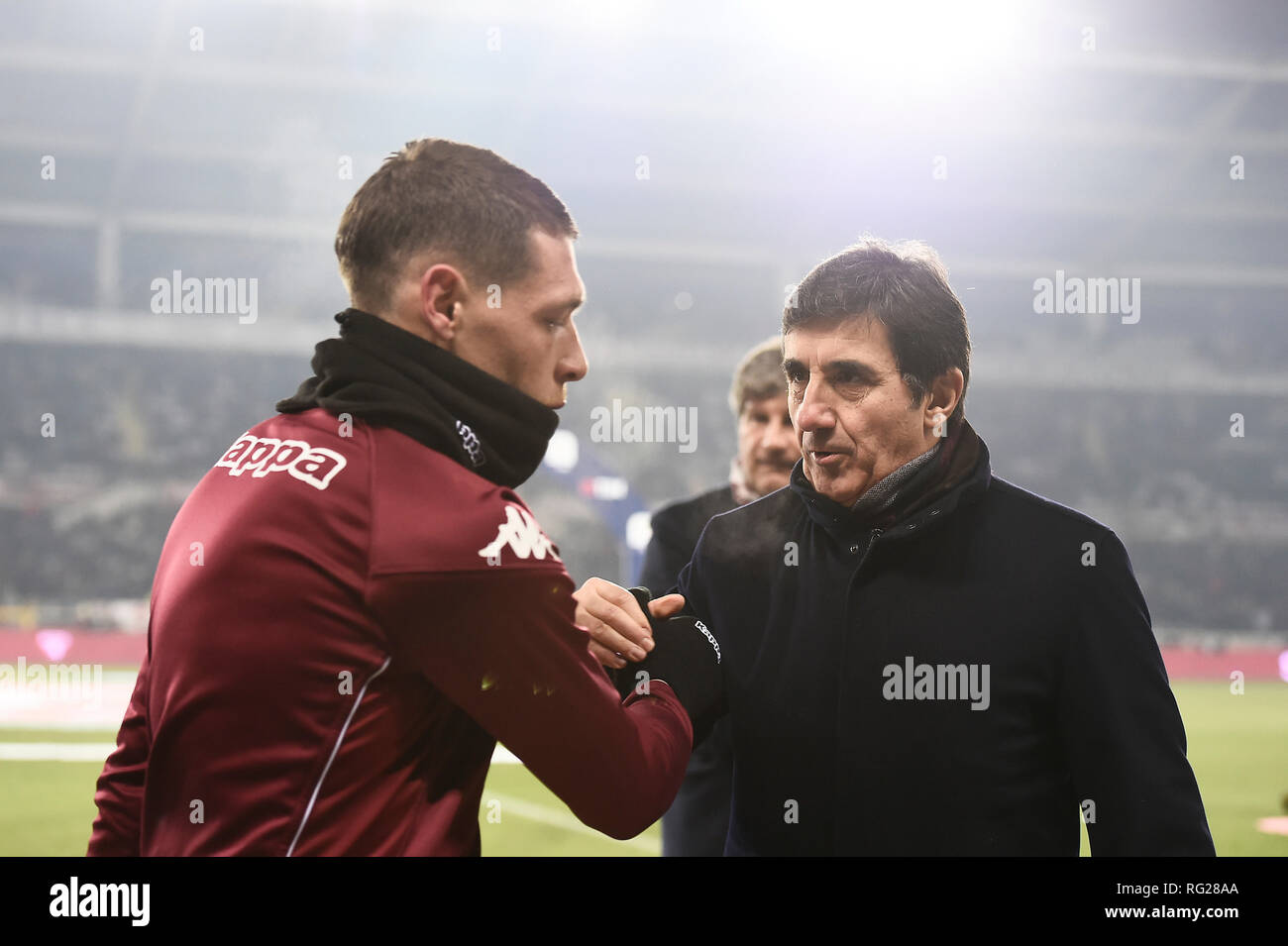 Foto LaPresse - Fabio Ferrari 27 Maggio 2005 2019 Torino, Italia Sport Calcio ESCLUSIVA TORINO FC Turin vs Inter-Campionato di calcio Serie A TIM 2018/2019 - Stadio Olimpico Grande Torino. Nella Foto: Kairo Foto LaPresse - Fabio Ferrari Januar 27, 2019 Turin, Italien Sport Fussball EXKLUSIVE TORINO FC Turin vs Inter-italienische Fußball-Liga einen TIM 2018/2019 - Olimpico Grande Torino Stadion. In der Pic: Kairo Stockfoto