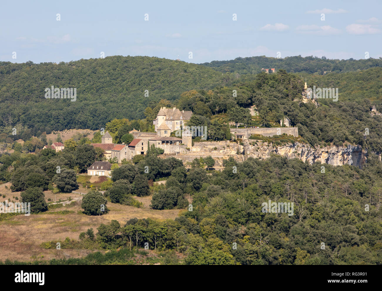 Château de Castelnaud, mittelalterliche Festung in Castelnaud-la-Chapelle, Dordogne, Aquitaine, Frankreich Stockfoto