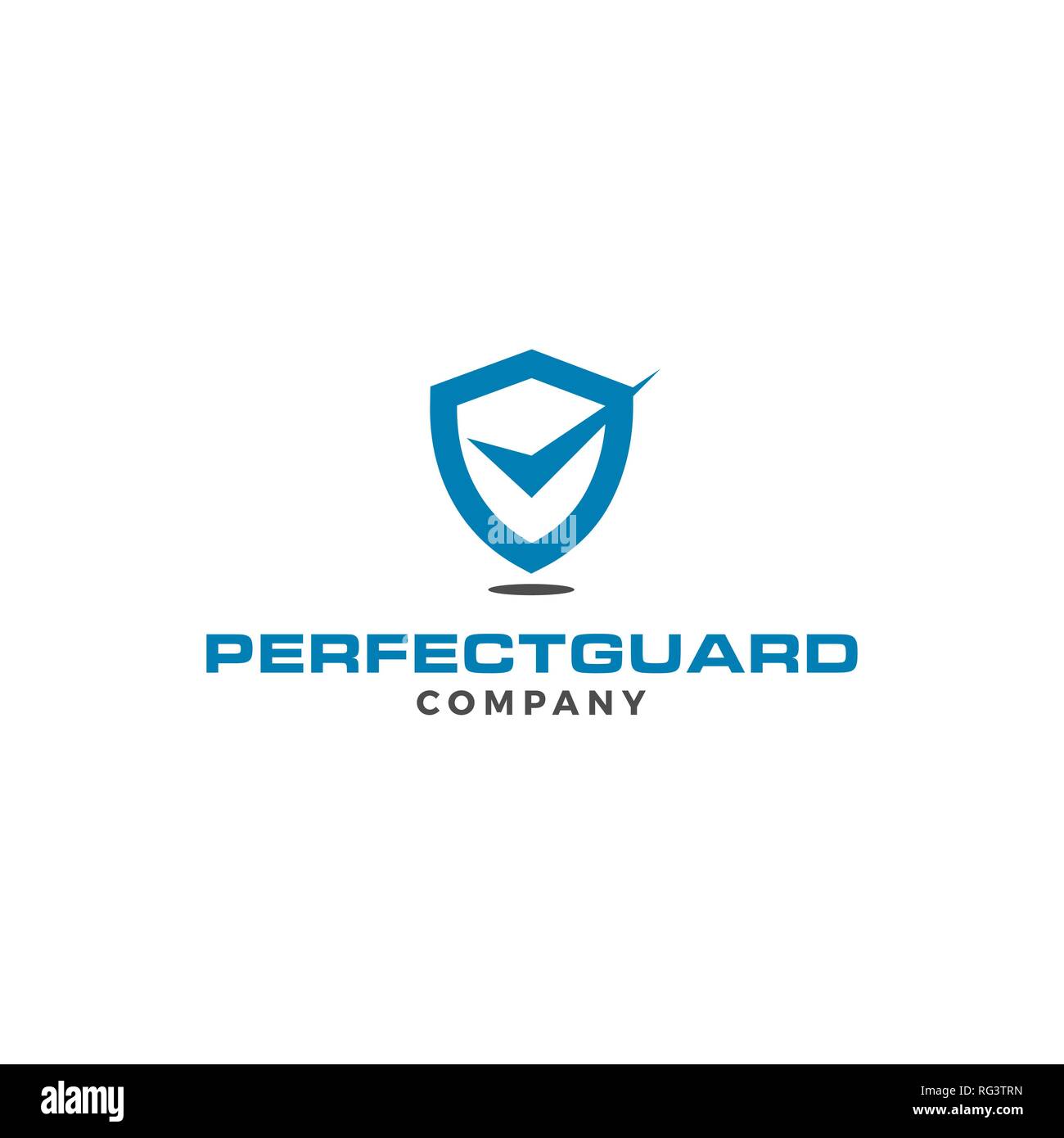 Professionelle ernste Perfekte Guard Security Logo Design Template Vector Idee Stock Vektor