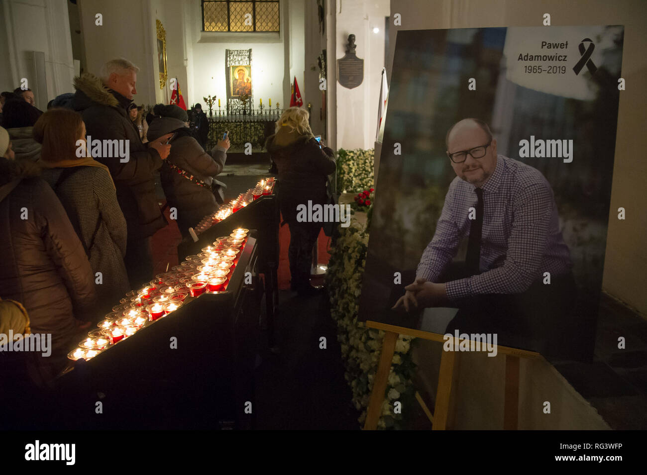 Begräbnis der ermordeten Bürgermeister von Danzig, Paweł Ottar, in der Marienkirche in Danzig, Polen. Danzig, Polen. 19. Januar 2019 © wojciech Strozyk/Ala Stockfoto